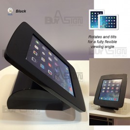 Black Counter-top iPad Holder-Home Button Covered